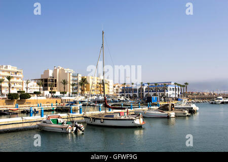 Hafengebiet, Roquetas de Mar, Costa Almeria, Spanien Stockfoto