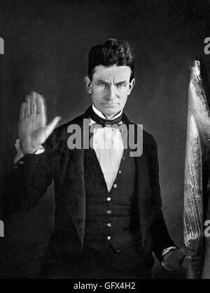 Die amerikanischen Abolitionisten John Brown (1800-1859). Daguerrotype von Augustus Washington, c.1846-1847 Stockfoto