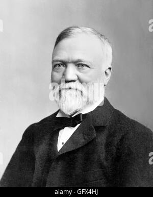 Andrew Carnegie (1835 – 1919), ein US-amerikanischer Industrieller, Prominente in der amerikanischen Stahlindustrie im späten 19. Jahrhundert. Porträt von B L H lernten, c.1896 Stockfoto