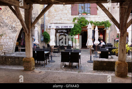 Monpazier in Dordogne Region Süd-West Frankreich Europa Stockfoto