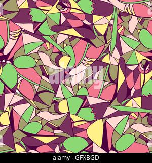 Nahtlose geometrische Muster, leuchtende Farben Stock Vektor