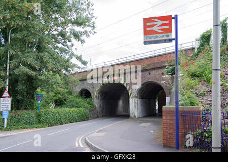 Pangbourne Station auf der Great Western Magistrale. Stockfoto