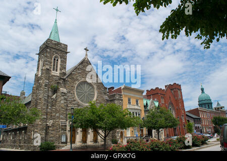 Kirche im Zentrum von Harrisburg, Pennsylvania Stockfoto