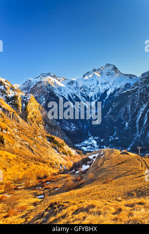 Berglandschaft in französischen Alpen Stockfoto