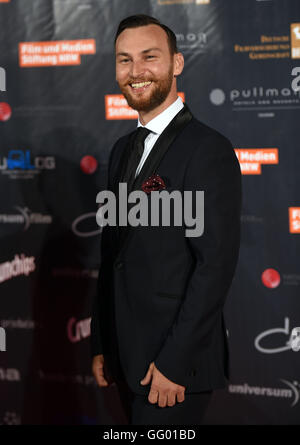 Köln, Deutschland. 1. August 2016. Schauspieler Johnny Palmiero abgebildet bei der Premiere des Films Collide in Köln, Deutschland, 1. August 2016. Der Film beginnt am 04.08.2016. Foto: Henning Kaiser/Dpa/Alamy Live News Stockfoto