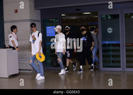 Seoul, Korea. 2. August 2016. Lee MinHo, kommen zweimal und BTS zurück nach Korea nach KCON 2016 LA in Seoul, Korea am 2. August 2016 durchgeführt. (China und Korea Rechte heraus) © TopPhoto/Alamy Live-Nachrichten Stockfoto