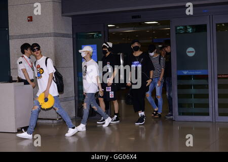 Seoul, Korea. 2. August 2016. Lee MinHo, kommen zweimal und BTS zurück nach Korea nach KCON 2016 LA in Seoul, Korea am 2. August 2016 durchgeführt. (China und Korea Rechte heraus) © TopPhoto/Alamy Live-Nachrichten Stockfoto