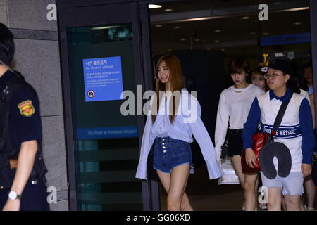 Seoul, Korea. 2. August 2016. Lee MinHo, kommen zweimal und BTS zurück nach Korea nach KCON 2016 LA in Seoul, Korea am 2. August 2016 durchgeführt. (China und Korea Rechte heraus) © TopPhoto/Alamy Live-Nachrichten Stockfoto