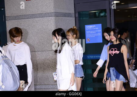 Seoul, Korea. 2. August 2016. Lee MinHo, kommen zweimal und BTS zurück nach Korea nach KCON 2016 LA in Seoul, Korea am 2. August 2016 durchgeführt. (China und Korea Rechte heraus) © TopPhoto/Alamy Live-Nachrichten Stockfoto