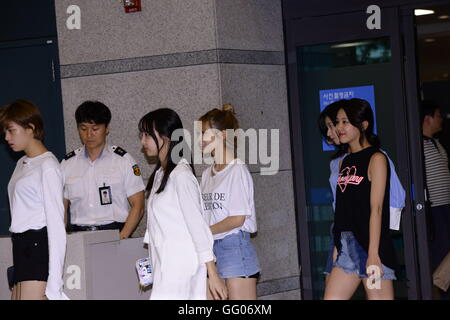 Seoul, Korea. 2. August 2016. Lee MinHo, kommen zweimal und BTS zurück nach Korea nach KCON 2016 LA in Seoul, Korea am 2. August 2016 durchgeführt. (China und Korea Rechte heraus) © TopPhoto/Alamy Live-Nachrichten Stockfoto