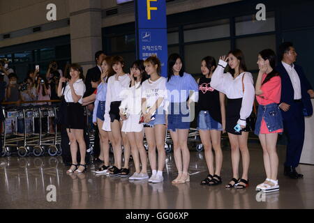 Seoul, Korea. 2. August 2016. Lee MinHo, kommen zweimal und BTS zurück nach Korea nach KCON 2016 LA in Seoul, Korea am 2. August 2016 durchgeführt. (China und Korea Rechte heraus) © TopPhoto/Alamy Live-Nachrichten Stockfoto