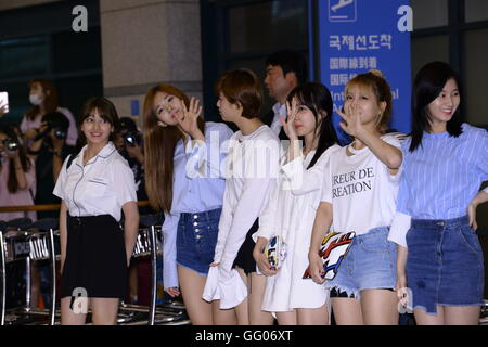 Seoul, Korea. 2. August 2016. Lee MinHo, kommen zweimal und BTS zurück nach Korea nach KCON 2016 LA in Seoul, Korea am 2. August 2016 durchgeführt. (China und Korea Rechte heraus) © TopPhoto/Alamy Live-Nachrichten Stockfoto