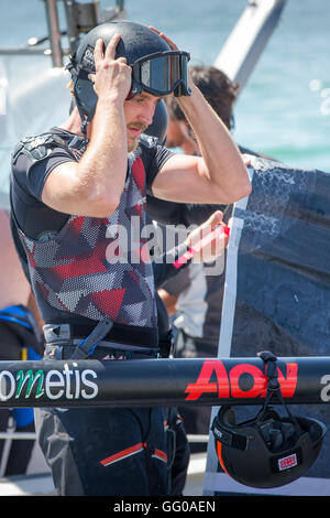 Palma De Mallorca, Spanien. 3. August 2016. Pierre Casiraghi in der Copa del Rey Segelregatta in Palma De Mallorca, Spanien, 3. August 2016. Bildnachweis: Dpa picture Alliance/Alamy Live News Stockfoto