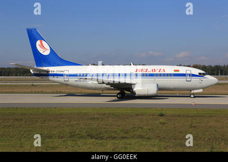 FRANKFURT, Deutschland-Mai 13:airplane Belavia Stockfoto