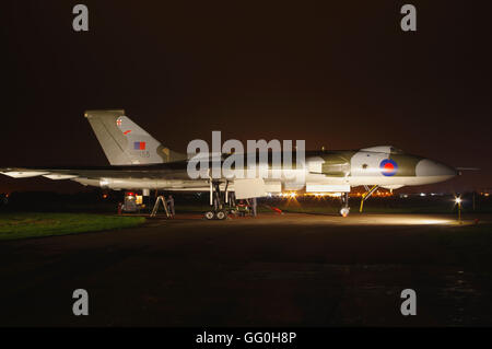 Avro 698 Vulcan B 2, XM655, am Wellesbourne Airfield, Warwickshire, Stockfoto