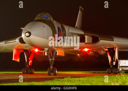 Avro 698 Vulcan B 2, XM655, am Wellesbourne Airfield, Warwickshire, Stockfoto