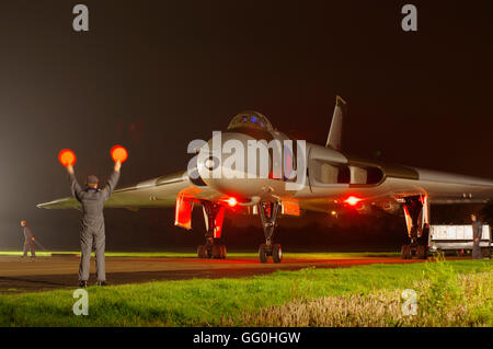 Avro 698 Vulcan B 2, XM655, am Wellesbourne Airfield, Warwickshire, Stockfoto