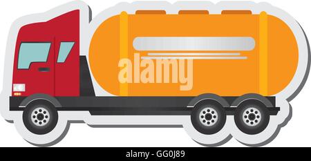 Zement-LKW-Symbol Stock Vektor