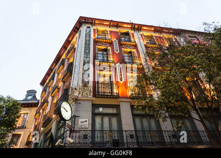 Hotel Petit Palace Posada del Peine in der Stadt im Zentrum in einem historischen verzierten Gebäude, Madrid, Spanien Stockfoto