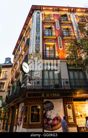 Hotel Petit Palace Posada del Peine in der Stadt im Zentrum in einem historischen verzierten Gebäude, Madrid, Spanien Stockfoto