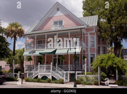 Victorian Inn in historischen Beaufort, South Carolina, USA. Stockfoto