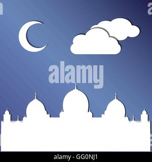 Hintergrundvorlage Eid Al Adha Mubarak Stock Vektor