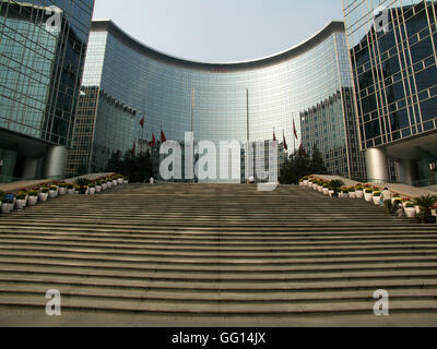 Das 5-Sterne Grand Hyatt Peking Hotel am East Chang An Avenue in Peking-China. Stockfoto