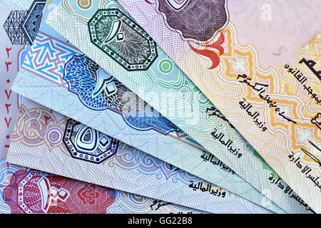 Vereinigte Arabische Emirate Dirham Währung hautnah Stockfoto