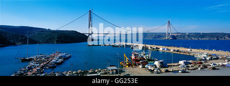 Yavuz Sultan Selim-Brücke, Istanbul, Türkei Stockfoto