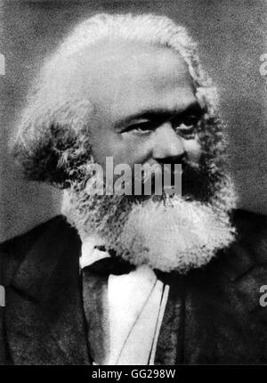 Porträt von Karl Marx aus dem 19. Jahrhundert Stockfoto