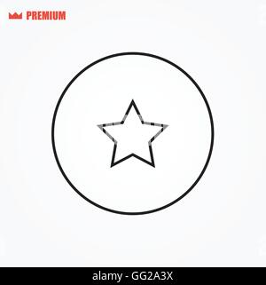 Vektor Sternsymbol gerundet Stock Vektor