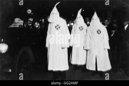 Ku Klux Klan-Parade in Virginia 18. März 1922 USA Washington. Library of Congress Stockfoto