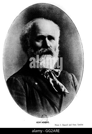 James Keir-Hardie (1856-1915), einer der Gründer der britischen Arbeiter-Bewegung In "Sozialistische Enzyklopädie", Tome V 19. Jahrhundert Deutschland Berlin. Staatsbibliothek Stockfoto