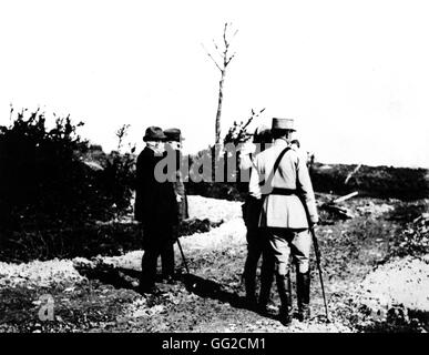 Clémenceau auf der Somme-Front, in Hardecourt-Aux-Bois. 1914-1918 Vincennes, Musée De La guerre Stockfoto