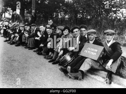 Hunger-März ' in Richtung London 1936 Großbritannien Stockfoto