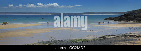 Porthminster Strand St. Ives in Cornwall Stockfoto