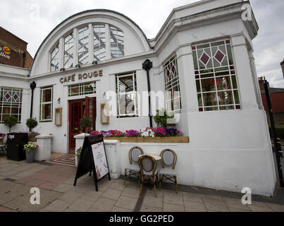 Cafe Rouge französisches Restaurant in St Albans Stockfoto