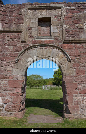 Burleigh Castle einst die Heimat der Balfour-Dynastie geplante Ancient Monument in der Nähe von Milnathort Perthshire Schottland SCO 10.980. Stockfoto