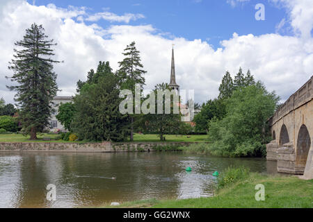 Wallingford Bridge über die Themse in South Oxfordshire Stockfoto