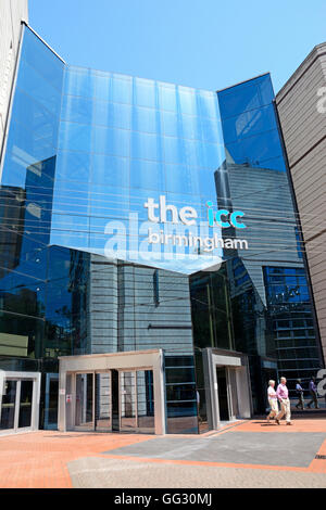 Hintereingang, der ICC am Brindleyplace, Birmingham, England, Vereinigtes Königreich, West-Europa. Stockfoto