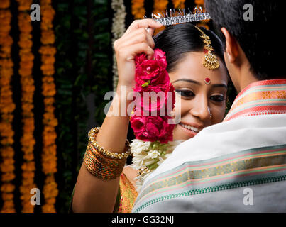 Traditionelle indische Braut Stockfoto