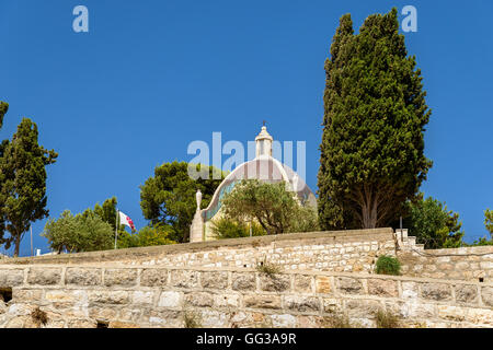 Dominus Flevit römisch-katholische Kirche auf dem Ölberg - Jerusalem, Israel Stockfoto