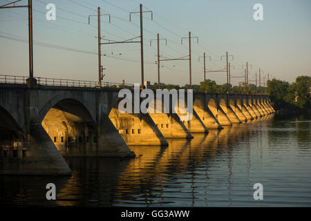 Cumberland Valley Railroad Bridge Harrisburg PA Stockfoto