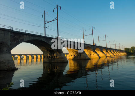 Cumberland Valley Railroad Bridge Harrisburg PA Stockfoto