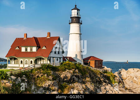 Portland Head Leuchtturm Stockfoto