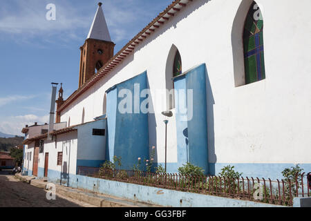 Raquira Stadt - die Stadt der Töpfe, Cundinamarca Kolumbien Stockfoto