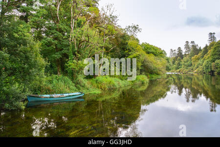 Landschaftliche Sehenswürdigkeit in der Nähe von Cong Abbey, County Mayo, Irland Stockfoto