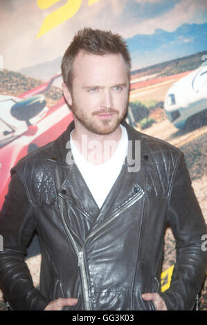 Aaron Paul in Need For Speed - VIP Filmvorführung "Odeon West End in London Stockfoto