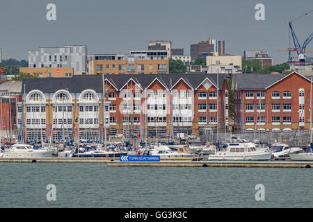 Stadtkai Marina in Southampton Stockfoto