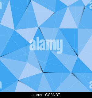 Blaue Polygon abstrakte Dreieck Hintergrund, Lager Vektor Stock Vektor